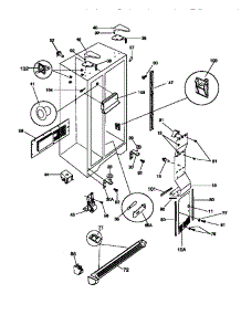 04 - Cabinet parts for Frigidaire Refrigerator F45WP26CD1 from AppliancePartsPros.com