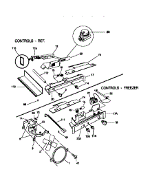 06 - Controls parts for Frigidaire Refrigerator F45WP26CD1 from AppliancePartsPros.com