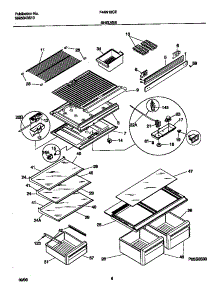 04 - Shelves parts for Frigidaire Refrigerator F44N18CEW8 from AppliancePartsPros.com