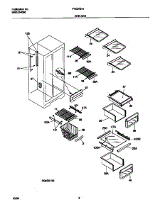 05 - Shelves parts for Frigidaire Refrigerator F45ZR24JD0 from AppliancePartsPros.com