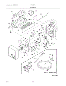 11 - Ice Maker parts for Frigidaire Refrigerator FFHI1817LS0 from AppliancePartsPros.com