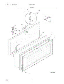 03 - Door parts for Frigidaire Freezer FCCS071FW1 from AppliancePartsPros.com