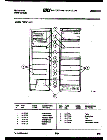 06 - Shelves And Supports parts for Frigidaire Wine Cooler FCDWF135E1 from AppliancePartsPros.com