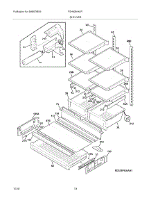 09 - Shelves parts for Frigidaire Refrigerator FGHN2844LF1 from AppliancePartsPros.com