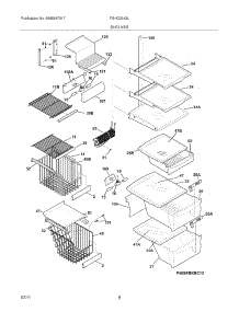 09 - Shelves parts for Frigidaire Refrigerator FGHC2342LF0 from AppliancePartsPros.com