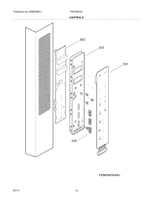 13 - Controls & Ice Dispenser parts for Frigidaire Refrigerator FGHN2844LP3 from AppliancePartsPros.com