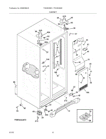 07 - Cabinet parts for Frigidaire Refrigerator FGHS2355KE2 from AppliancePartsPros.com
