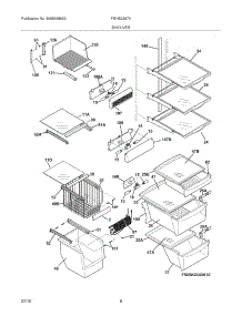 09 - Shelves parts for Frigidaire Refrigerator FGHS2367KP2 from AppliancePartsPros.com