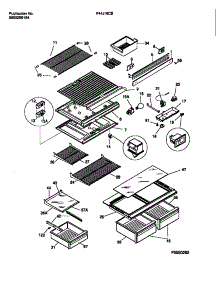 04 - Shelves, Controls, Divider, Mullion parts for Frigidaire Refrigerator F44J18CBW0 from AppliancePartsPros.com