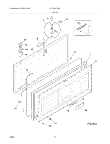 03 - Door parts for Frigidaire Freezer FCCS201FW4 from AppliancePartsPros.com
