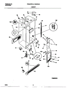 04 - Cabinet parts for Frigidaire Refrigerator F45WR24CD0 from AppliancePartsPros.com