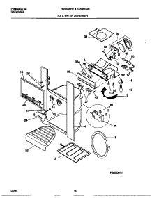 08 - Ice And Water Dispenser parts for Frigidaire Refrigerator F45WR24CD0 from AppliancePartsPros.com