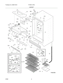 05 - Cabinet parts for Frigidaire Refrigerator FCRS201LFB2 from AppliancePartsPros.com