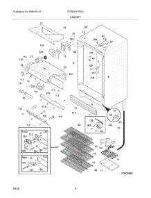 05 - Cabinet parts for Frigidaire Refrigerator FCRS201RFW0 from AppliancePartsPros.com
