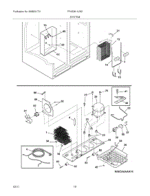 13 - System parts for Frigidaire Refrigerator FFHS2611LW2 from AppliancePartsPros.com
