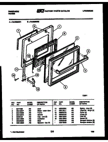 04 - Door Parts parts for Frigidaire Range RA30BEL2 from AppliancePartsPros.com