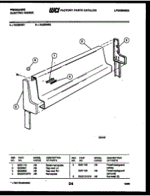 03 - Backguard parts for Frigidaire Range RA30NL2 from AppliancePartsPros.com