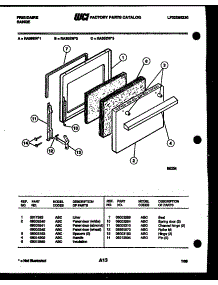 04 - Door Parts parts for Frigidaire Range RA30EH3 from AppliancePartsPros.com