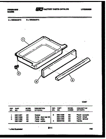 06 - Drawer Parts parts for Frigidaire Range REG36AL3 from AppliancePartsPros.com