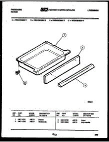 04 - Drawer Parts parts for Frigidaire Range REG438QMA2 from AppliancePartsPros.com