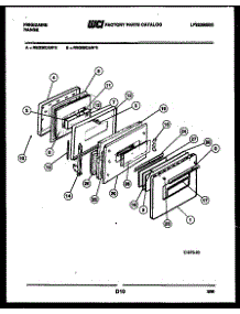 04 - Door Parts parts for Frigidaire Range REG36CAL6 from AppliancePartsPros.com