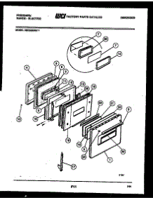 04 - Door Parts parts for Frigidaire Range REG533NW1 from AppliancePartsPros.com