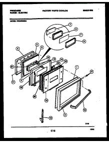04 - Door Parts parts for Frigidaire Range REG533MNW4 from AppliancePartsPros.com