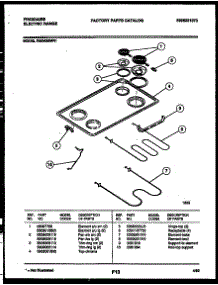 03 - Cooktop And Broiler Parts parts for Frigidaire Range REG435MRW1 from AppliancePartsPros.com