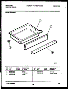 06 - Drawer Parts parts for Frigidaire Range REG435MRW1 from AppliancePartsPros.com