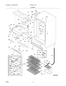 05 - Cabinet parts for Frigidaire Freezer FCFS201LFB1 from AppliancePartsPros.com