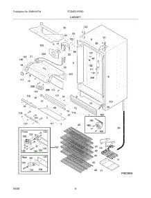 05 - Cabinet parts for Frigidaire Refrigerator FCGM201RFB0 from AppliancePartsPros.com