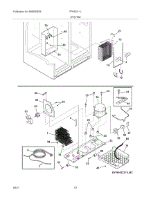 13 - System parts for Frigidaire Refrigerator FFHS2311LQ3 from AppliancePartsPros.com