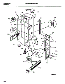 05 - Cabinet, Light Shields, Mullion parts for Frigidaire Refrigerator F45WC24BD0 from AppliancePartsPros.com