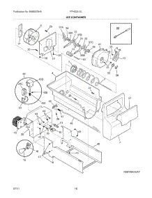 17 - Ice Container parts for Frigidaire Refrigerator FFHS2313LP4 from AppliancePartsPros.com