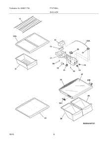 07 - Shelves parts for Frigidaire Refrigerator FFHT1826LQ2 from AppliancePartsPros.com