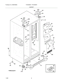 07 - Cabinet parts for Frigidaire Refrigerator FGHS2655KE1 from AppliancePartsPros.com