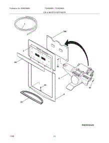 15 - Ice & Water Dispenser parts for Frigidaire Refrigerator FGHS2655KE1 from AppliancePartsPros.com