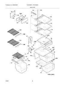 09 - Shelves parts for Frigidaire Refrigerator FGHS2655KP0 from AppliancePartsPros.com