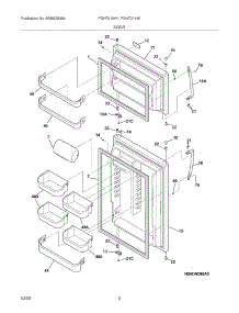 03 - Door parts for Frigidaire Refrigerator FGHT2144KR0 from AppliancePartsPros.com