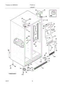 07 - Cabinet parts for Frigidaire Refrigerator FFHS2313LS1 from AppliancePartsPros.com