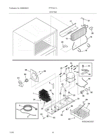 09 - System parts for Frigidaire Refrigerator FFTR1817LW4 from AppliancePartsPros.com
