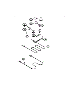 06 - Surface Units, Drip Pans, Elements parts for Frigidaire Range REGS37BFH2 from AppliancePartsPros.com