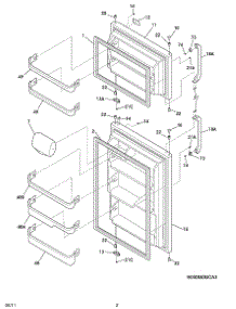03 - Doors parts for Frigidaire Refrigerator FFTR1715LB5 from AppliancePartsPros.com