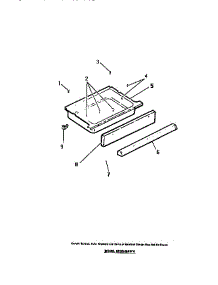 05 - Storage Drawer parts for Frigidaire Range REGS38BDW0 from AppliancePartsPros.com