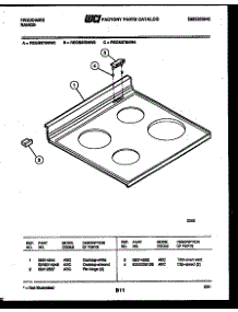 05 - Cooktop Parts parts for Frigidaire Range REGS37BNW3 from AppliancePartsPros.com
