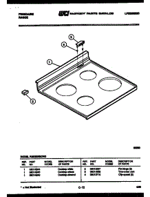03 - Cooktop Parts parts for Frigidaire Range REGS36BCW3 from AppliancePartsPros.com