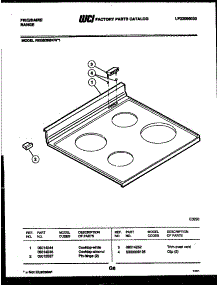 04 - Cooktop Parts parts for Frigidaire Range REGS38BKW1 from AppliancePartsPros.com