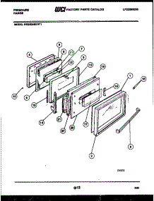 07 - Door Parts parts for Frigidaire Range REGS38BKW1 from AppliancePartsPros.com