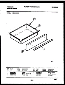 07 - Drawer Parts parts for Frigidaire Range RES34BNL3 from AppliancePartsPros.com