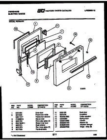04 - Door Parts parts for Frigidaire Range RG35AW4 from AppliancePartsPros.com